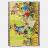 Alfred Mainzer cats Dinner Disaster print Deken (Voorkant Verticaal)
