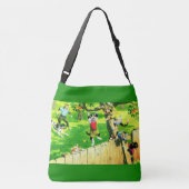 Alfred Mainzer klimt een appelboom Crossbody Tas (Achterkant)
