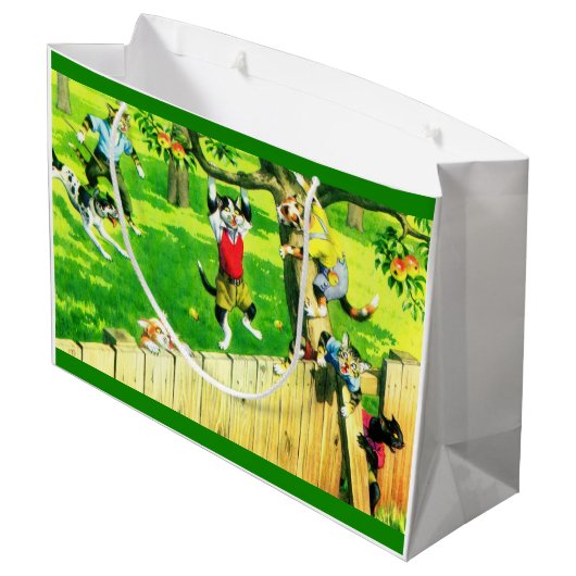 Alfred Mainzer klimt een appelboom Groot Cadeauzakje (Achterkant Gekanteld)