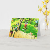 Alfred Mainzer klimt een appelboom Kaart (Gele Bloem)