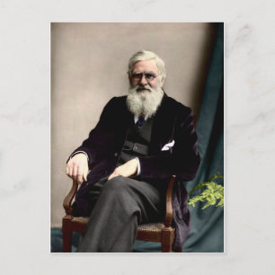 Alfred Russel Wallace c1895 Briefkaart