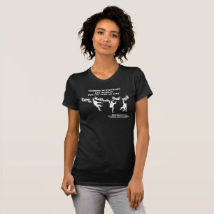 Alfred Russel Wallace-citaat met apen T-shirt