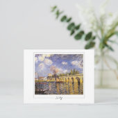 Alfred Sisley #90 - Fine Art Briefkaart (Staand voorkant)