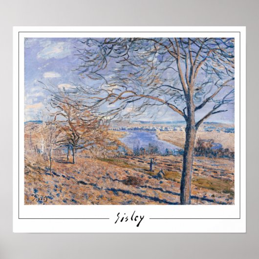 Alfred Sisley Affiche d'art Zedign #4 (Devant)