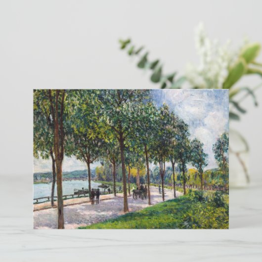 Alfred Sisley - Allee of Chestnut Trees Kaart (Staand voorkant)
