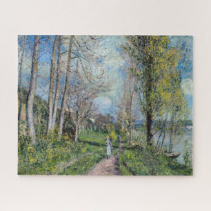 Alfred Sisley - Banks of the Seine at by Legpuzzel