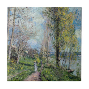 Alfred Sisley - Banks of the Seine at by Tegeltje