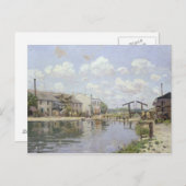 Alfred Sisley | Canal Saint-Martin, Parijs Briefkaart (Voorkant / Achterkant)