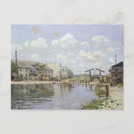 Alfred Sisley | Canal Saint-Martin, Parijs Briefkaart (Voorkant)