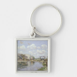 Alfred Sisley Canal Saint-Martin, Parijs Sleutelhanger