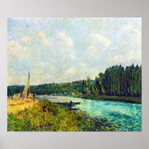Alfred Sisley - De banken van de Oise Poster