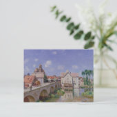 Alfred Sisley | De brug in Moret Briefkaart (Staand voorkant)
