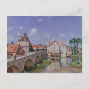Alfred Sisley   De brug in Moret Briefkaart