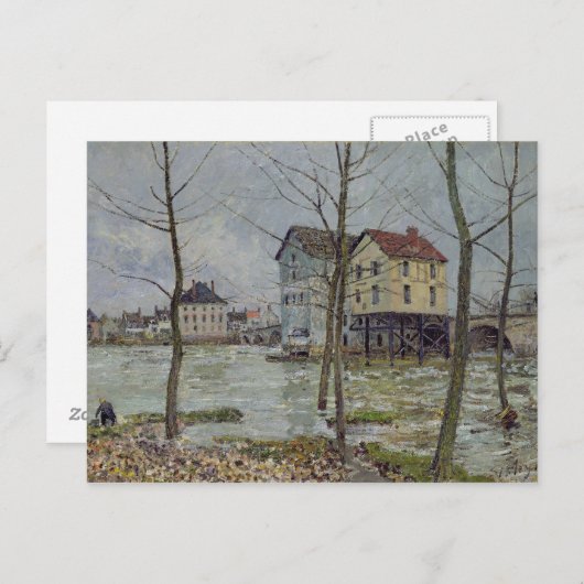 Alfred Sisley | De Mills at Moret-sur-Loing Briefkaart (Voorkant / Achterkant)