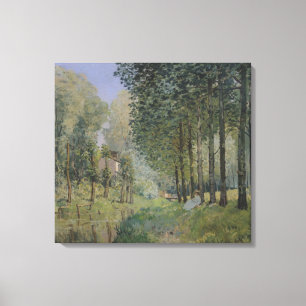 Alfred Sisley De rest van de stroom Canvas Afdruk