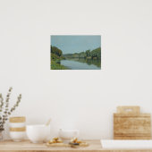 Alfred Sisley | De Seine te Bougival Poster (Keuken)