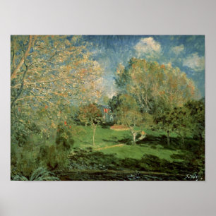 Alfred Sisley   De tuin van de familie Hoschede Poster