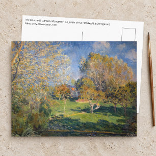 Alfred Sisley - De tuin van Hoschede, Montgeron Briefkaart