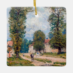 Alfred Sisley - De weg naar Versailles Keramisch Ornament