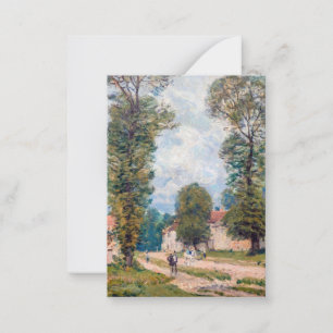 Alfred Sisley - De weg naar Versailles Notitiekaartje