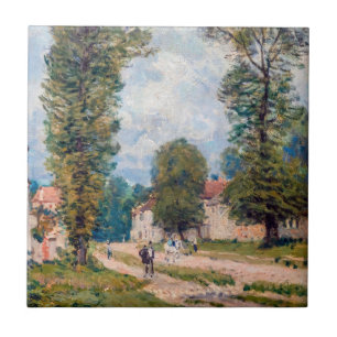Alfred Sisley - De weg naar Versailles Tegeltje