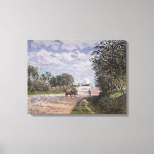 Alfred Sisley   De weg van Mantes  Canvas Afdruk