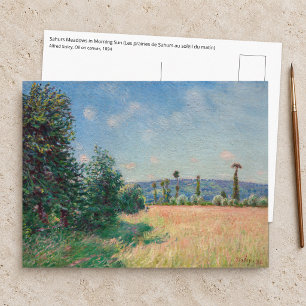 Alfred Sisley - De weiden van Sahurs in de ochtend Briefkaart