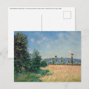 Alfred Sisley - De weiden van Sahurs in de ochtend Briefkaart