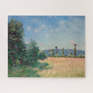 Alfred Sisley - De weiden van Sahurs in de ochtend Legpuzzel