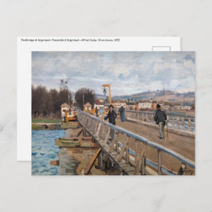 Alfred Sisley - Footbridge in Argenteuil Briefkaart