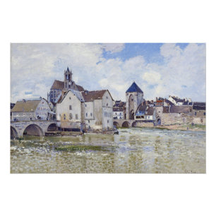 Alfred Sisley Gebouwen en bruggen met water Perfect Poster