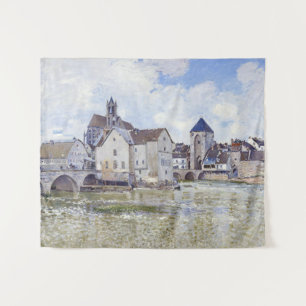 Alfred Sisley Gebouwen en bruggen met water Wandkleed