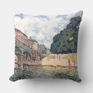 Alfred Sisley Hampton Court Bridge Kussen