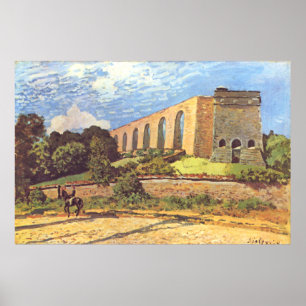 Alfred Sisley Het Aquaduct van Marly Poster