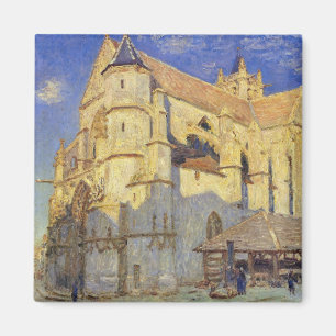 Alfred Sisley Kerk in Moret, Frosty Weather Magneet