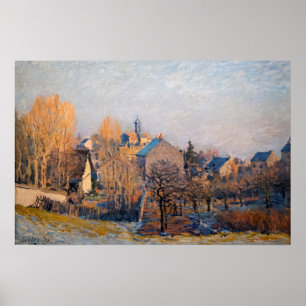 Alfred Sisley - Koude Morgen in Louveciennes Poster