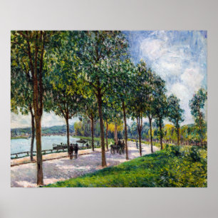 Alfred Sisley - Laan van Kastanjebomen Poster