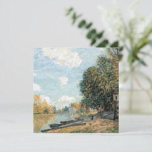Alfred Sisley Moret over de oevers van de rivier d