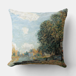 Alfred Sisley Moret over de oevers van de rivier d Kussen
