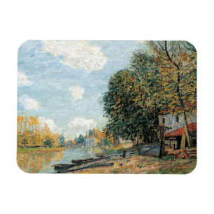 Alfred Sisley Moret over de oevers van de rivier d Magneet
