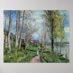Alfred Sisley - Oevers van de Seine bij By Poster