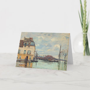 Alfred Sisley - Overstroming bij Port-Marly 1872 Kaart