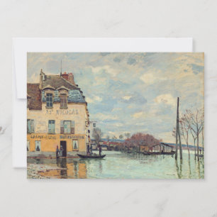 Alfred Sisley - Overstroming bij Port-Marly 1872 Kaart