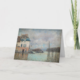 Alfred Sisley - Overstroming bij Port-Marly 1876 Kaart