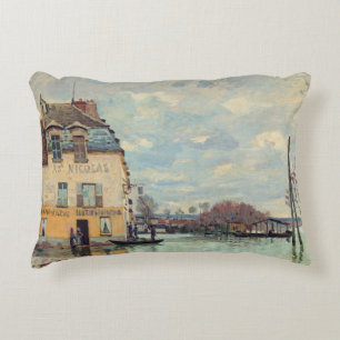 Alfred Sisley - Overstroming in Port-Marly 1872 Accent Kussen