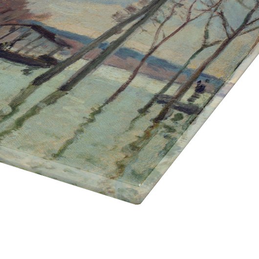 Alfred Sisley - Overstroming in Port-Marly 1872 Snijplank (Hoek)