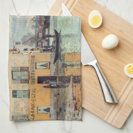 Alfred Sisley - Overstroming in Port-Marly 1872 Theedoek (Quarter Fold)