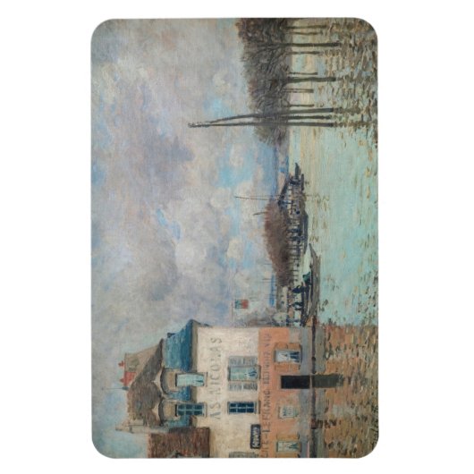 Alfred Sisley - Overstroming in Port-Marly 1876 Magneet (Verticaal)