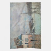 Alfred Sisley - Overstroming in Port-Marly 1876 Theedoek (Verticaal)