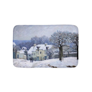 Alfred Sisley - Place Chenil in Marly, Sneeuw Effe Badmat